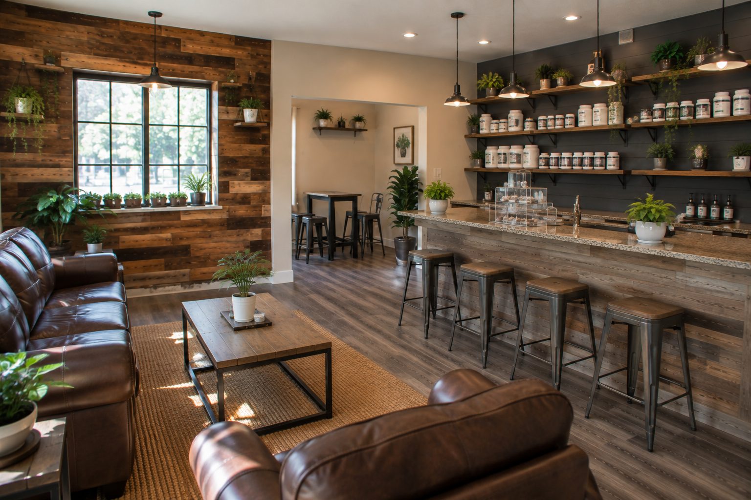 Research-driven barber shop and hair salon interior