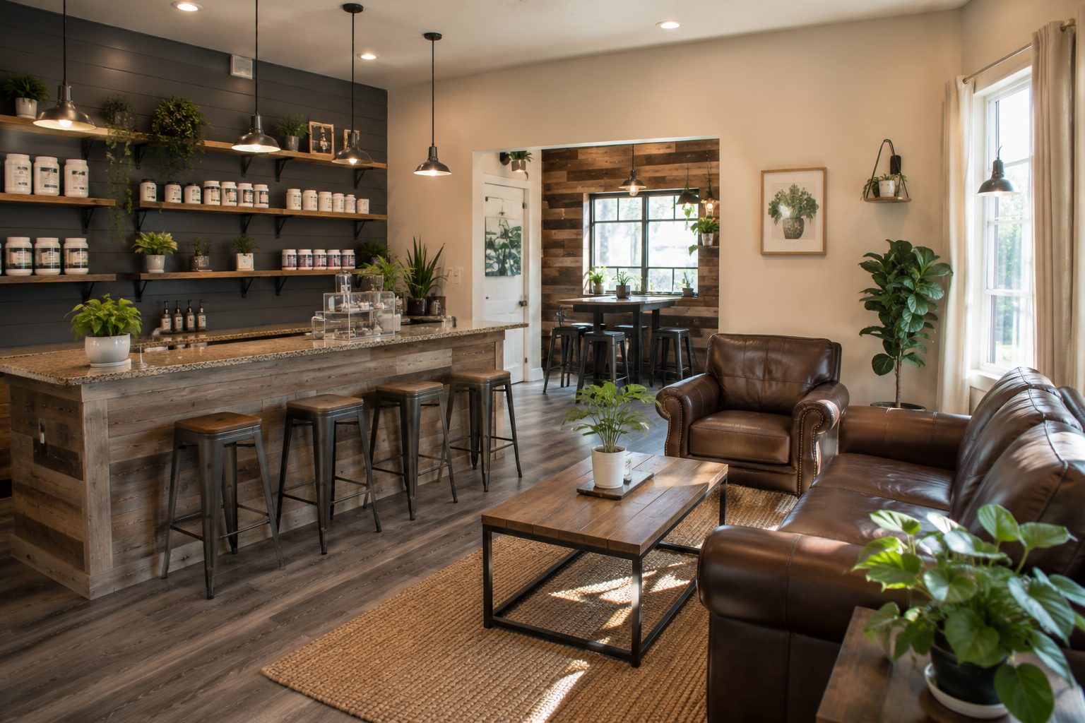 Research-driven barber shop and hair salon interior
